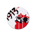 delta sigma theta - som Rubber Round Coaster (4 pack)