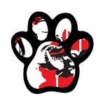 delta sigma theta - som Magnet (Paw Print)