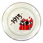 delta sigma theta - som Porcelain Plate