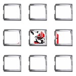 delta sigma theta - som Mega Link Italian Charm (9 pack)