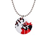 delta sigma theta - som 1  Button Necklace