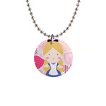 aliceinwonderland 1  Button Necklace