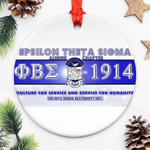 BANNER_for_chapter_alumni CARL D GREENE Ornament (Round) from ArtsNow.com Front