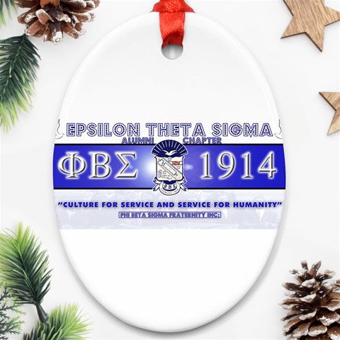 BANNER_for_chapter_alumni CARL D GREENE Ornament (Oval) from ArtsNow.com Front