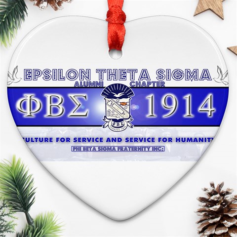 BANNER_for_chapter_alumni CARL D GREENE Ornament (Heart) from ArtsNow.com Front