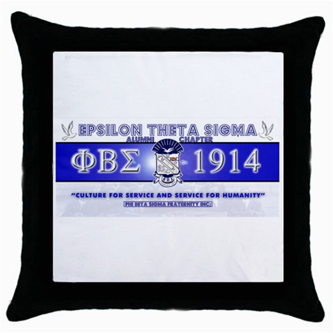 BANNER_for_chapter_alumni CARL D GREENE Throw Pillow Case (Black) from ArtsNow.com Front