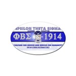 BANNER_for_chapter_alumni CARL D GREENE Sticker (Oval)