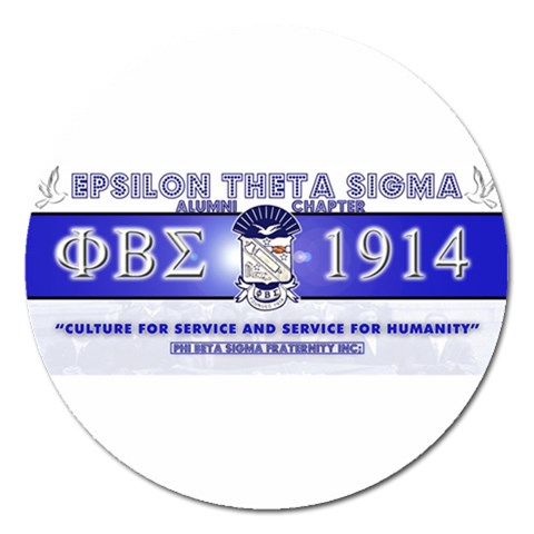 BANNER_for_chapter_alumni CARL D GREENE Magnet 5  (Round) from ArtsNow.com Front