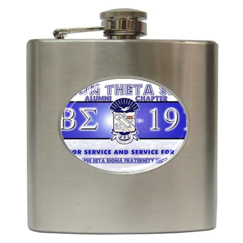 BANNER_for_chapter_alumni CARL D GREENE Hip Flask (6 oz) from ArtsNow.com Front