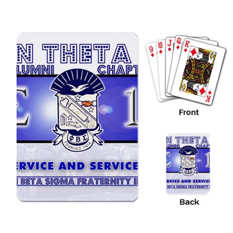 BANNER_for_chapter_alumni CARL D GREENE Playing Cards Single Design from ArtsNow.com Back