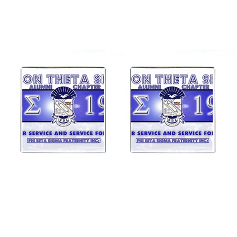 BANNER_for_chapter_alumni CARL D GREENE Cufflinks (Square) from ArtsNow.com Front(Pair)