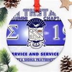 BANNER_for_chapter_alumni CARL D GREENE Round Ornament (Two Sides)