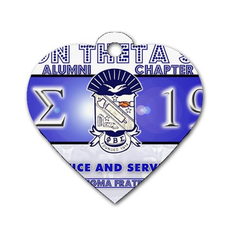 BANNER_for_chapter_alumni CARL D GREENE Dog Tag Heart (One Side) from ArtsNow.com Front