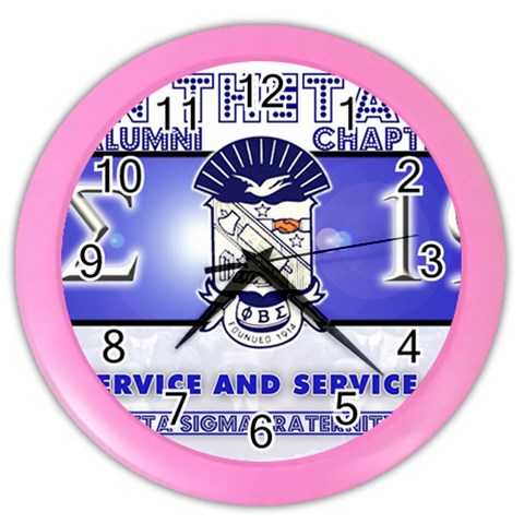 BANNER_for_chapter_alumni CARL D GREENE Color Wall Clock from ArtsNow.com Front