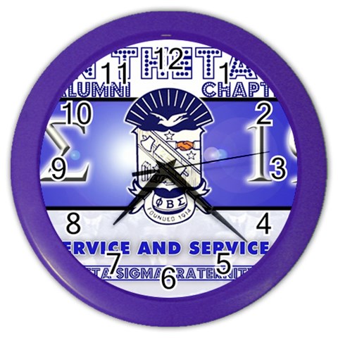 BANNER_for_chapter_alumni CARL D GREENE Color Wall Clock from ArtsNow.com Front