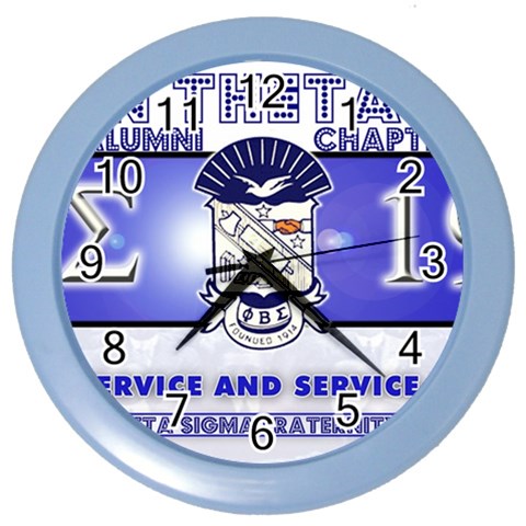 BANNER_for_chapter_alumni CARL D GREENE Color Wall Clock from ArtsNow.com Front