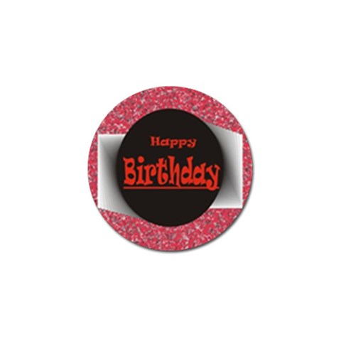 Happy Birthday Golf Ball Marker (4 pack) from ArtsNow.com Front
