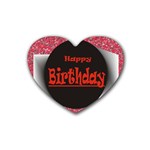 Happy Birthday Heart Coaster (4 pack)