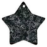 Black and White Threads Ornament (Star)