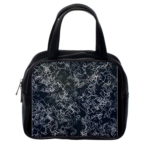 Black and White Threads Classic Handbag (One Side) from ArtsNow.com Front