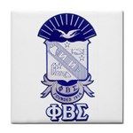 PHI_BETA_SIGMA_shield_w-letters_12 Tile Coaster