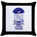 PHI_BETA_SIGMA_shield_w-letters_12 Throw Pillow Case (Black)