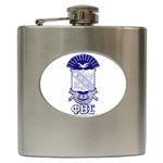 PHI_BETA_SIGMA_shield_w-letters_12 Hip Flask (6 oz)