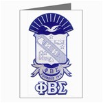 PHI_BETA_SIGMA_shield_w-letters_12 Greeting Card