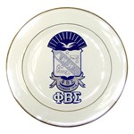 PHI_BETA_SIGMA_shield_w-letters_12 Porcelain Plate