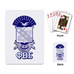 PHI_BETA_SIGMA_shield_w-letters_12 Playing Cards Single Design