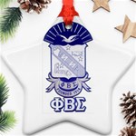 PHI_BETA_SIGMA_shield_w-letters_12 Star Ornament (Two Sides)