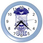 PHI_BETA_SIGMA_shield_w-letters_12 Color Wall Clock