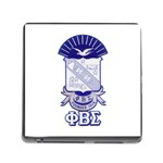 PHI_BETA_SIGMA_shield_w-letters_12 Memory Card Reader with Storage (Square)