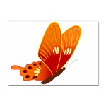 Orange Flame Butterfly Sticker A4 (10 pack)