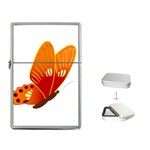 Orange Flame Butterfly Flip Top Lighter