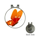 Orange Flame Butterfly Golf Ball Marker Hat Clip