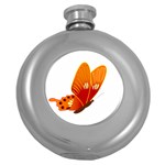 Orange Flame Butterfly Hip Flask (5 oz)