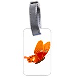 Orange Flame Butterfly Luggage Tag (two sides)