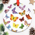 Bright Butterflies Ornament (Round)