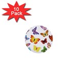 Bright Butterflies 1  Mini Button (10 pack) 