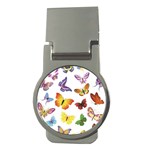 Bright Butterflies Money Clip (Round)