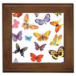 Bright Butterflies 2 Framed Tile