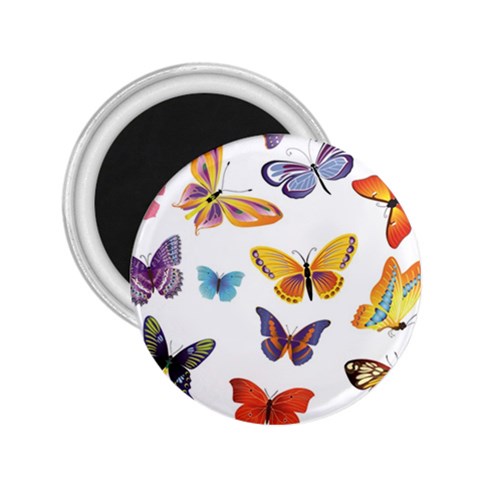 Bright Butterflies 2 2.25  Magnet from ArtsNow.com Front
