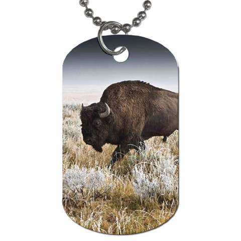 Buffalo Dog Tag (Two Sides) from ArtsNow.com Back