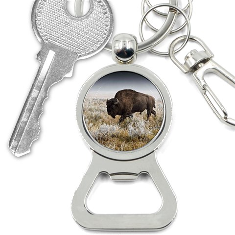 Buffalo Bottle Opener Key Chain from ArtsNow.com Front