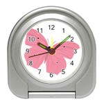 Pink Butterfly Travel Alarm Clock