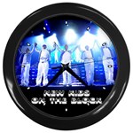 NewKidsOnTheBlockTourPicture001 Wall Clock (Black)