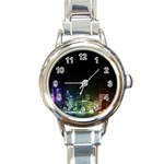 rainbow-city1 Round Italian Charm Watch