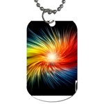 3D-graphics_rainbow_015782_ Dog Tag (One Side)