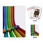 3D-graphics_Rainbow_beads_016511_ Playing Cards Single Design